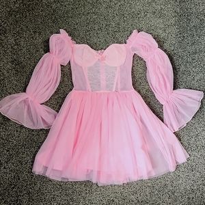 RELISTED - SUGAR THRILLZ PINK TULLE DRESS